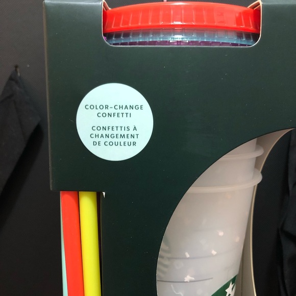 Starbucks reusable cold cups-Color change confetti - Picture 3 of 4